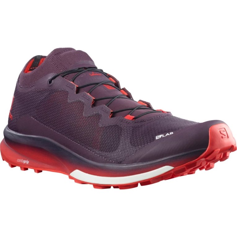 Burgundy Salomon S/Lab Ultra 3 Men's Trail Running Shoes | IE NS8602